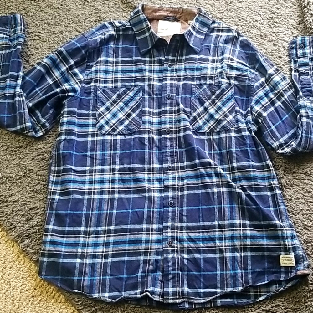 Original weatherproof vintage button mens shirt size XXL